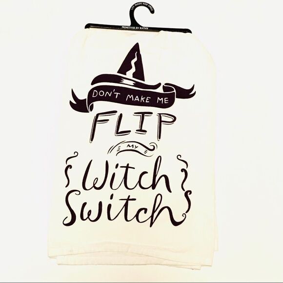 Primitives by Kathy Witch Switch Kitchen Towel - Picture 1 of 6